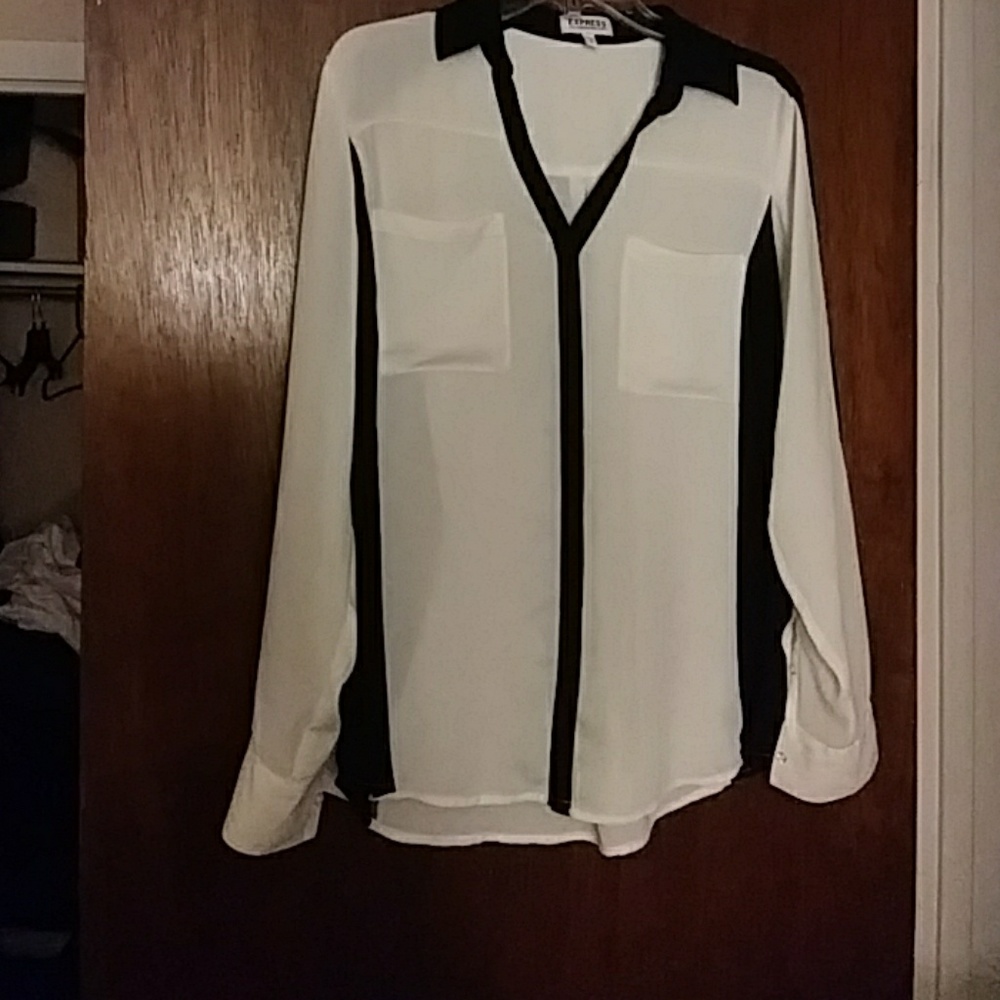 Black and White Button-up